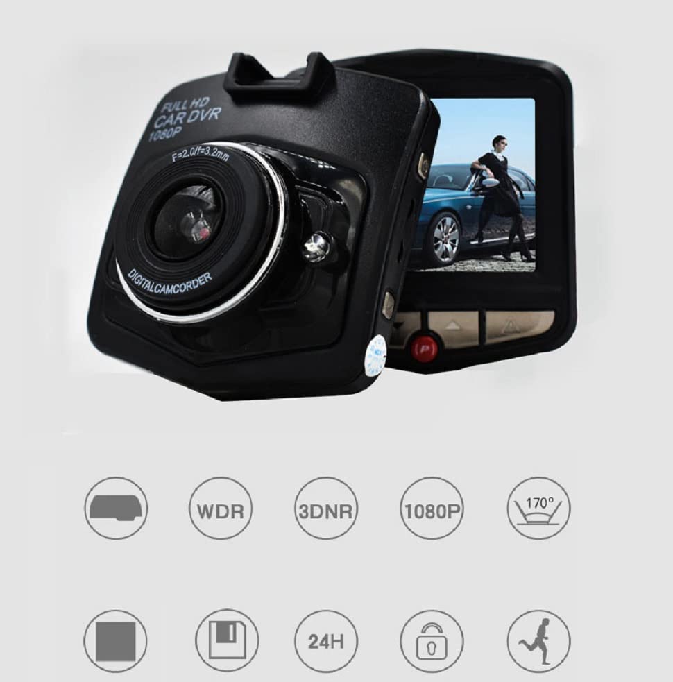 DashCam2 Dash Cam Front 1080P FHD Car Dash Camera for Cars 2.4" LCD Dashcam with 170° Wide Angle, WDR,Loop Recording