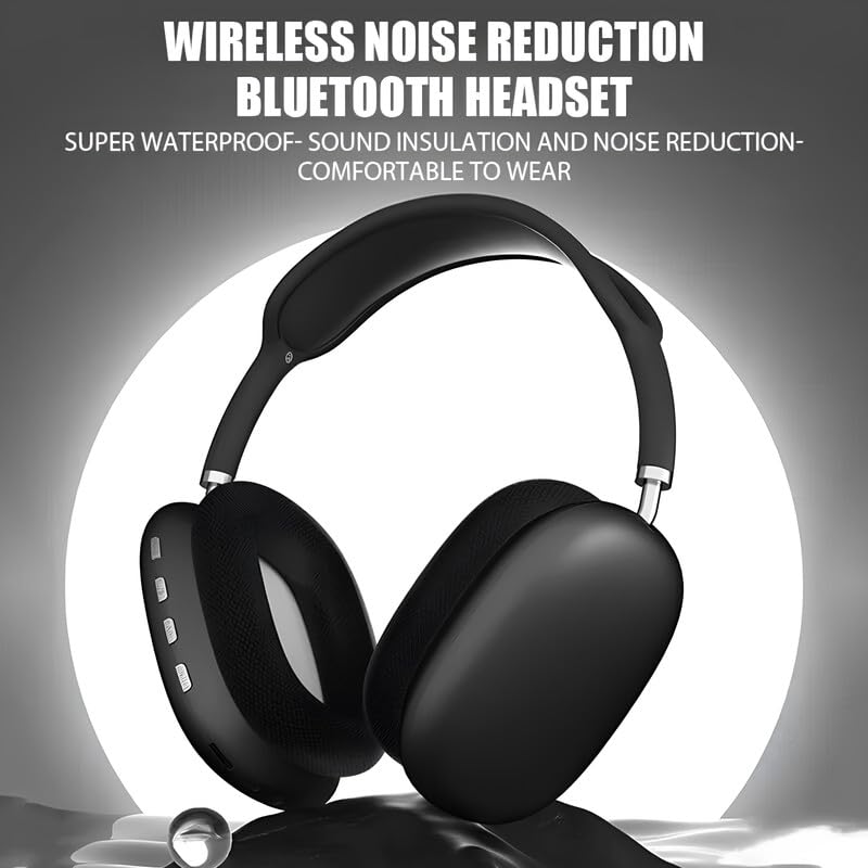 P9 Wireless Headset with Bluetooth 5.1 | Over Ear Stereo Headphones with Noise Cancelling Mic | Ergonomic Design with Adjustable Fit | Long Range Battery & Fast Charging | Wired Option Available 21