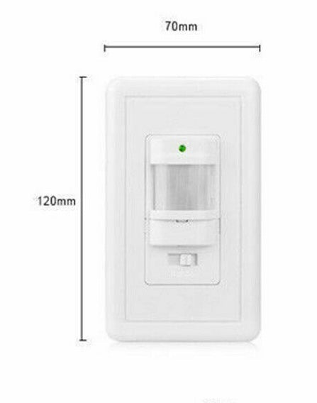 AC 220-240V PIR Motion Sensor Light Switch Detector Infrared Wall Occupancy