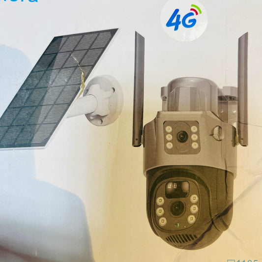 4G Solar Dual Lens Outdoor PTZ Dome Camera HD