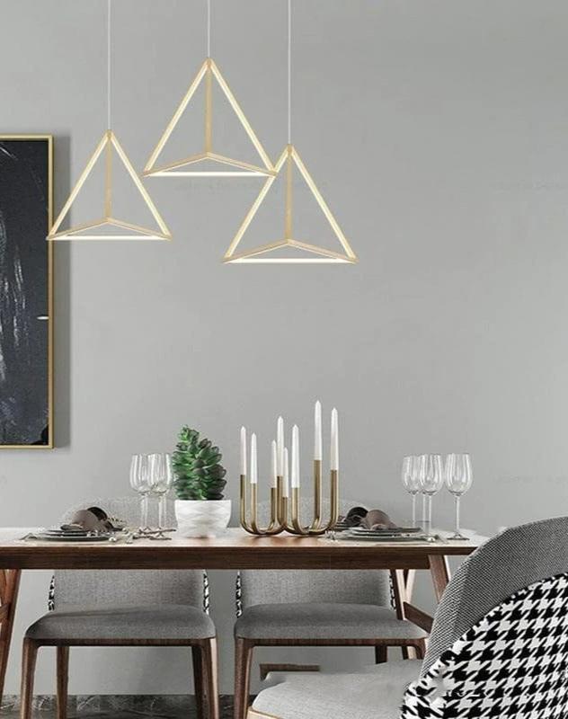 Hanging Light Triangle 3 in 1 Adjustable Height