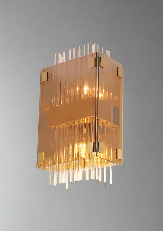 Modern Crystal Glass & Metal Wall Sconce Wall Light Series W632