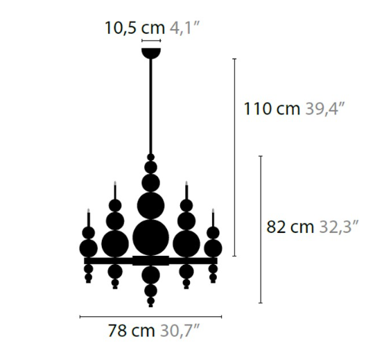 Series P6526 Chandelier 820MM