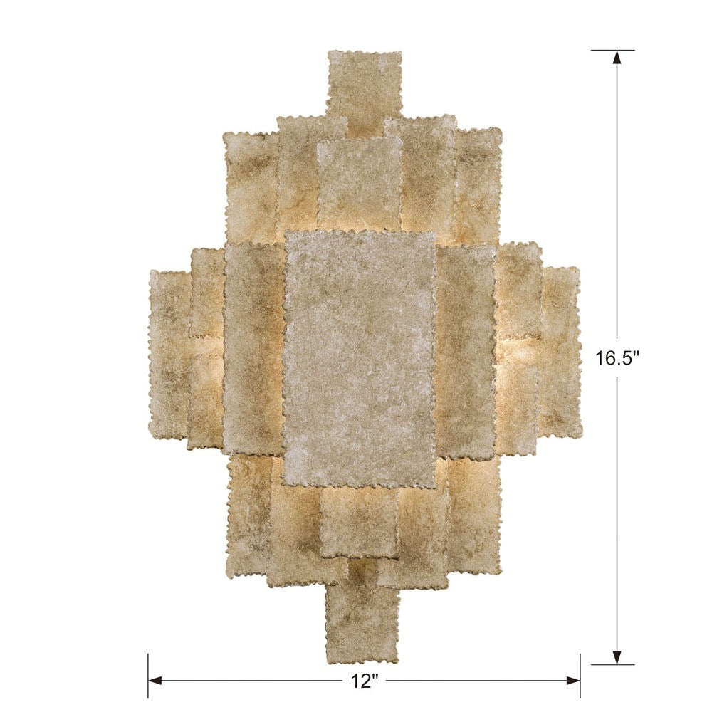 Classic Art Deco Style Geometric Antique Gold Leaf  Wall Mount Model no Series W8905