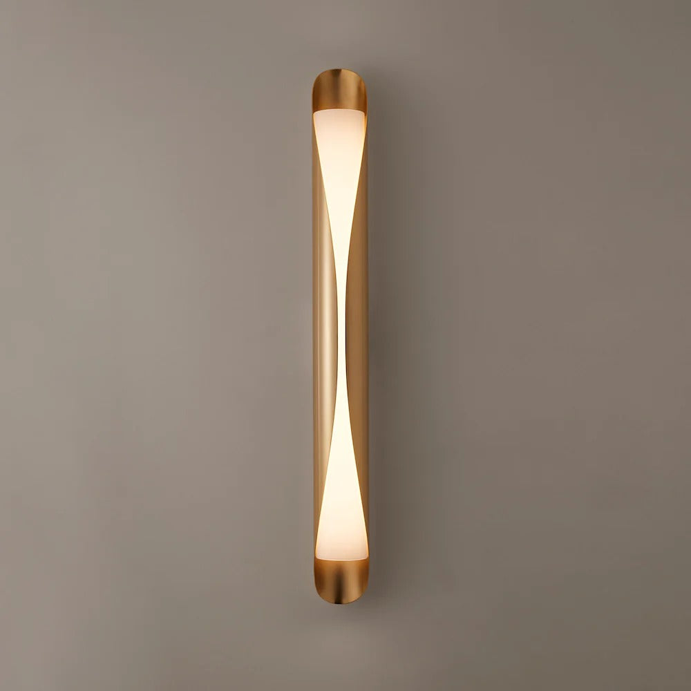 Wall Glimmer Electroplated Gold Long Metal Wall Light 6868W