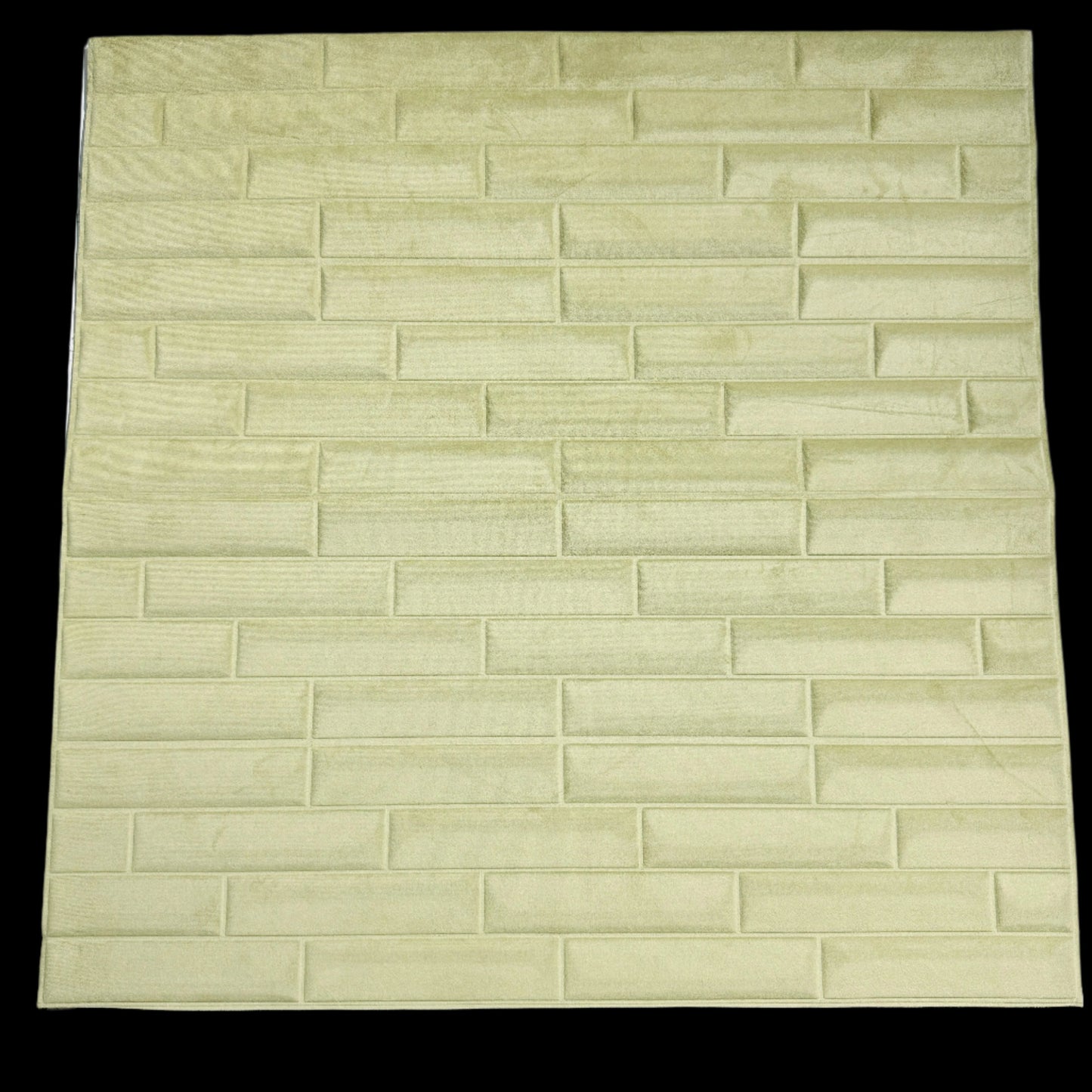 3D Velvet Brick Wall Stickers PE Foam & Velvet Design Self Adhesive Wallpaper Wall Tiles for wall (70x77 cm)