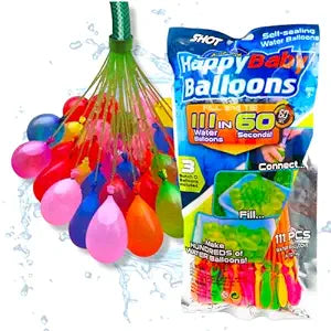 111Pcs Holi Water Balloons, Self-Sealing Water Magic Balloon (Multicolor, Pack of 111)