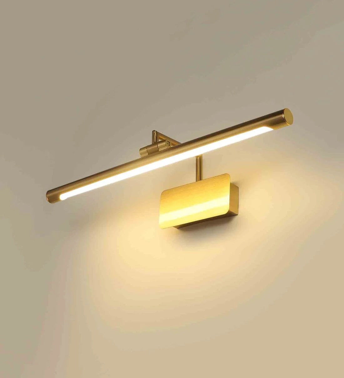 Antique Brass Metal Model (375w) Mirror Light Aluminium Body Gold Colour | Led Wall Light Bathroom Vanity