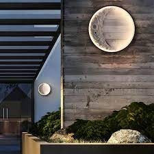 Wall Mounted Half Moon Light Modern Style LED Wall Lamp Compatible with Bedroom Living Dining Room Aisle Sofa Background Interior Art Moon Texture Decoration Light ,Wall Mount Light C419