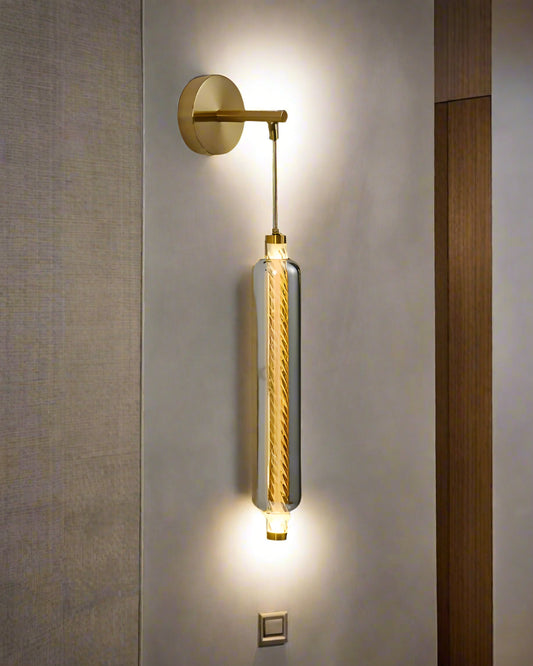 Amber Design Adjustable Style Glass Wall Light