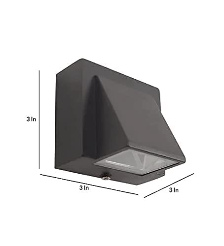 Half K Light, 1 Way, Up Down Outdoor Led Wall Light IP65, Warm White, Black Aluminum With 1 year warranty