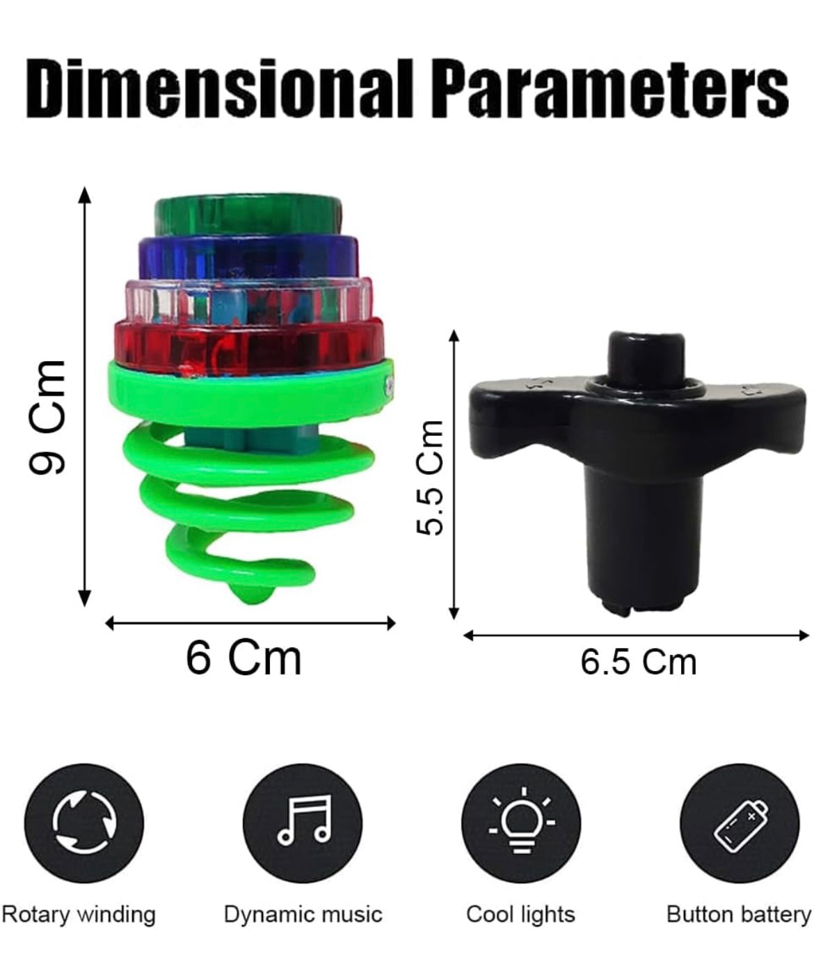 Laser light spinning toy Lazer Top