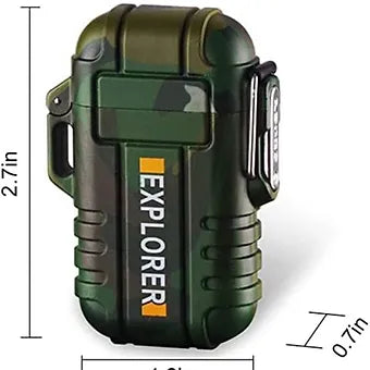 Military grade waterproof lighter flameless windproof