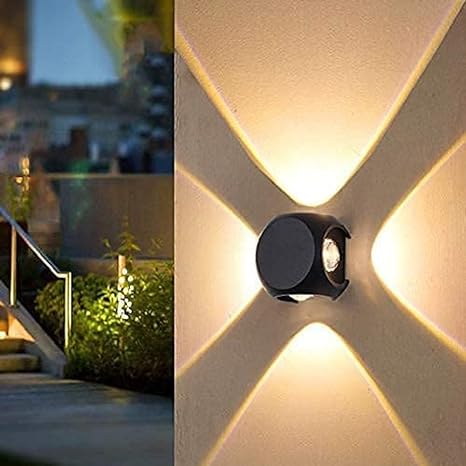 4 Way Outdoor Wall Light (Warm White) With 1 Year Warranty